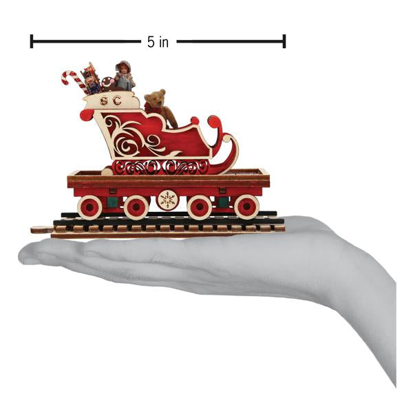 North Pole Express Sleigh Car Ornament Old World Christmas
