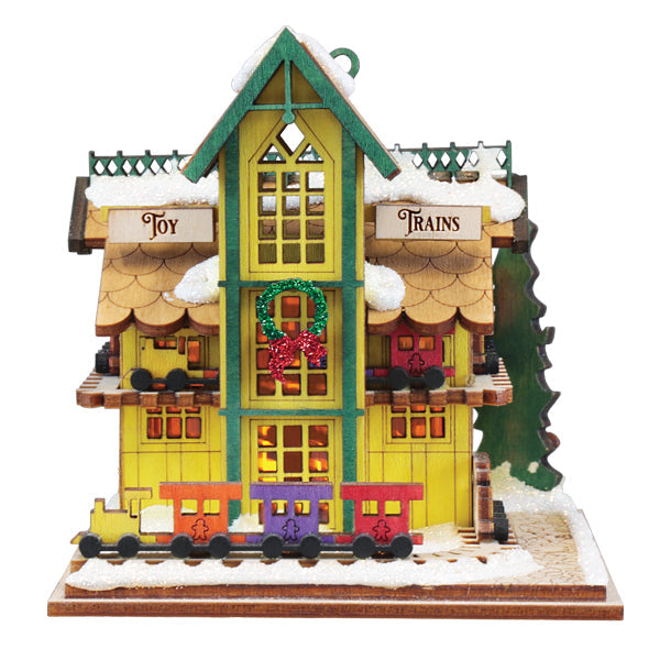 Toy Train Shop Ornament Old World Christmas