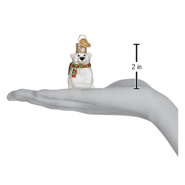 Mini Polar Bear Ornament Old World Christmas