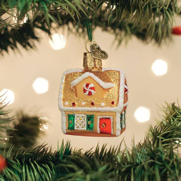 Mini Gingerbread House Ornament Old World Christmas