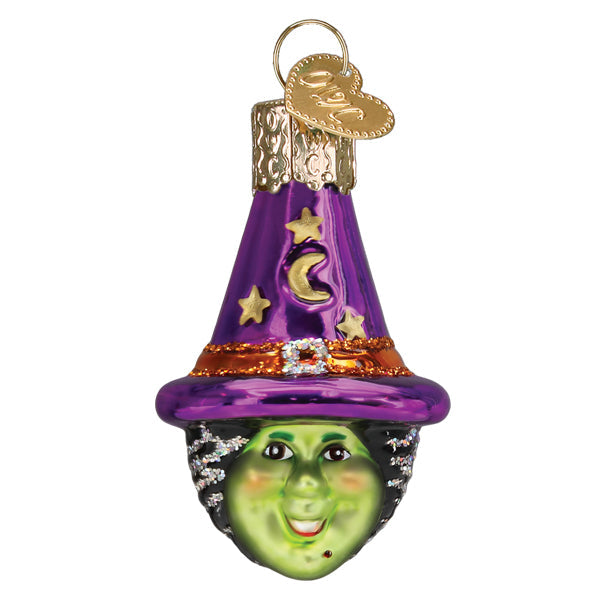Mini Witch Head Ornament Old World Christmas