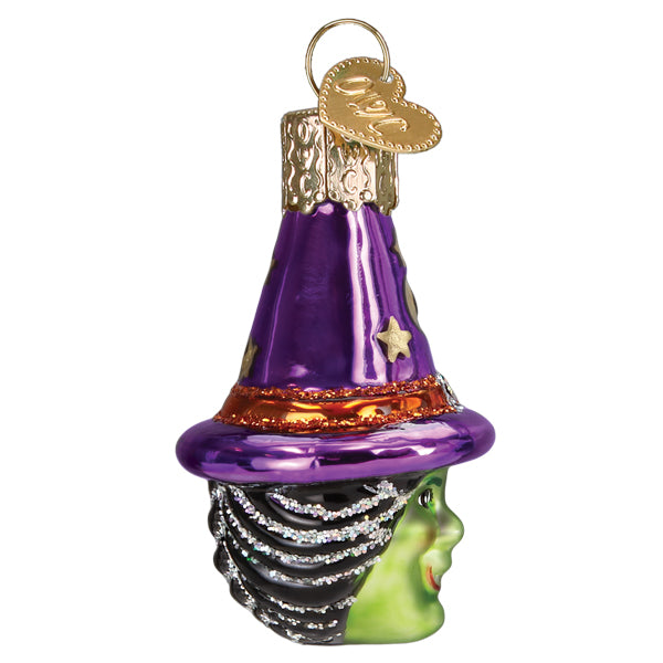 Mini Witch Head Ornament Old World Christmas