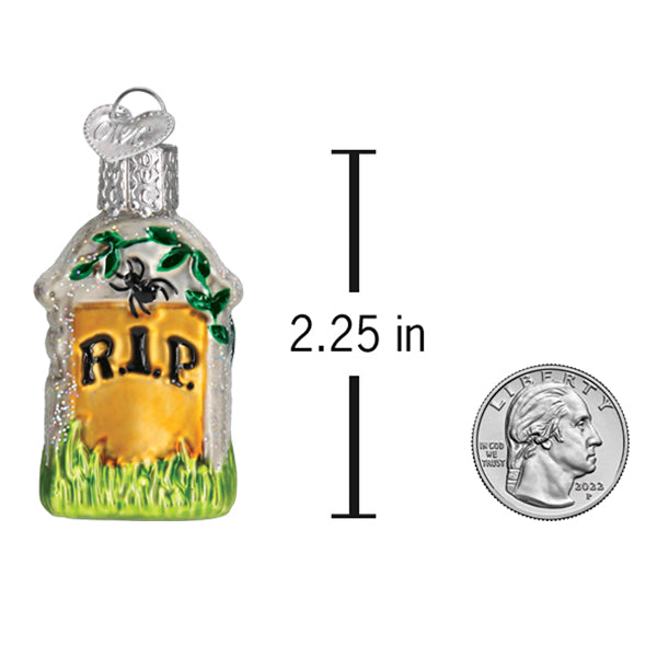 Mini Tombstone Ornament Old World Christmas
