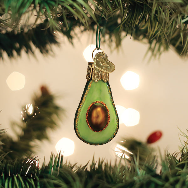 Mini Avocado Ornament Old World Christmas