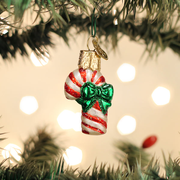 Mini Candy Cane Ornament Old World Christmas