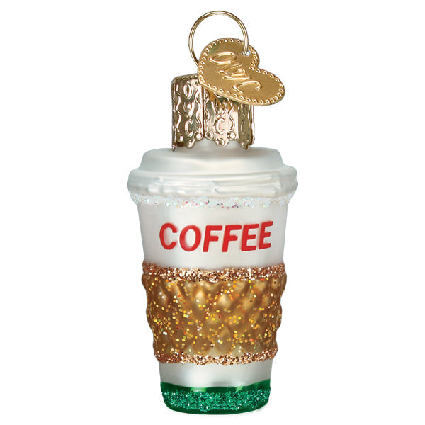 Mini Coffee To Go Ornament Old World Christmas