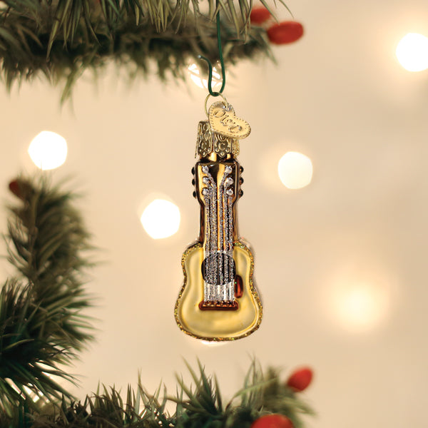 Mini Guitar Ornament Old World Christmas