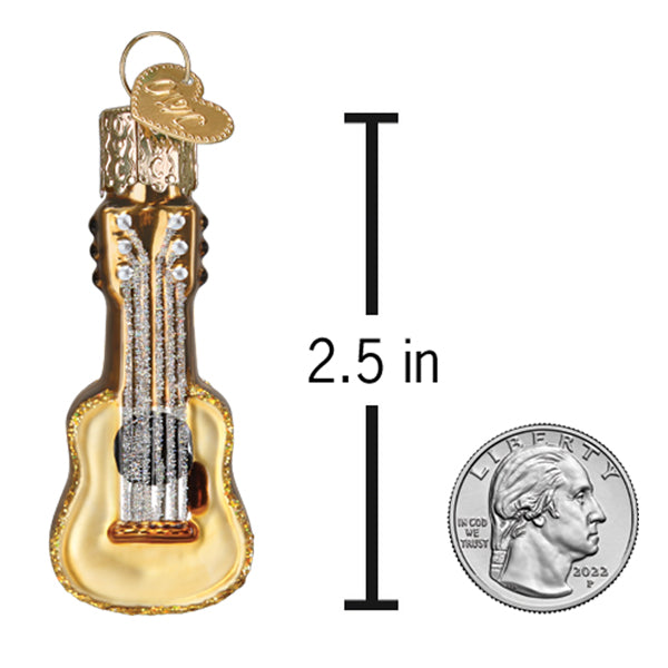 Mini Guitar Ornament Old World Christmas