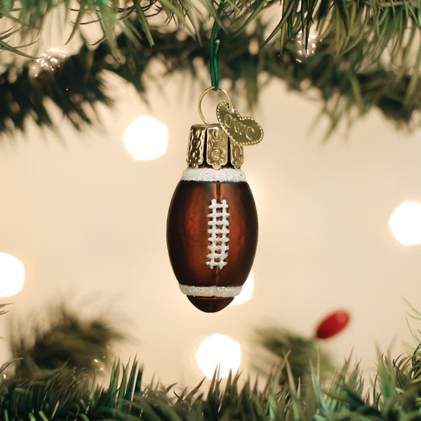 Mini Football Ornament Old World Christmas