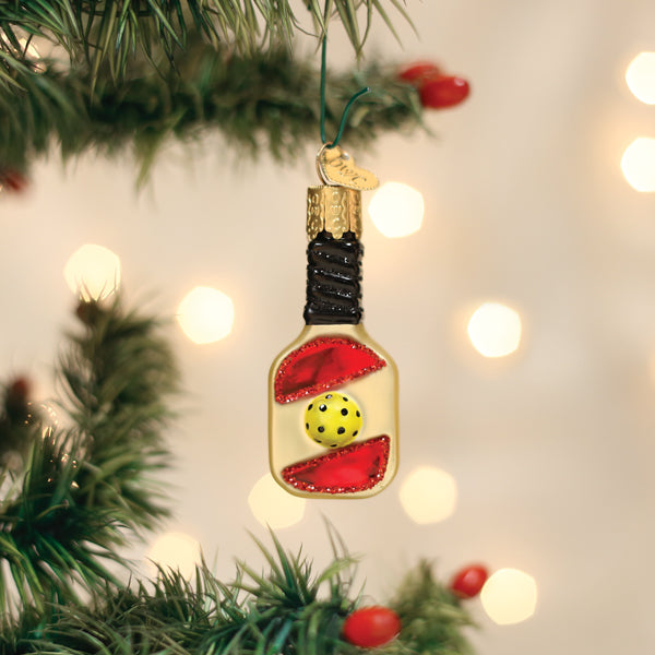 Mini Pickleball Paddle Ornament Old World Christmas