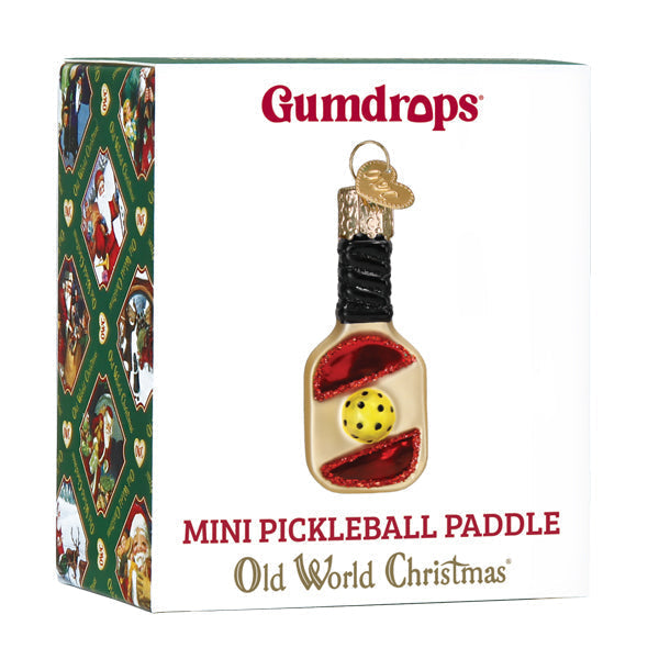 Mini Pickleball Paddle Ornament Old World Christmas