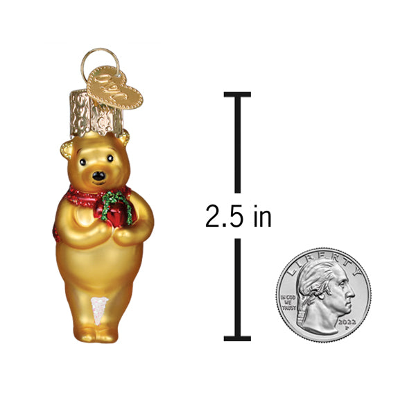 Mini Winnie With Gift Ornament Old World Christmas