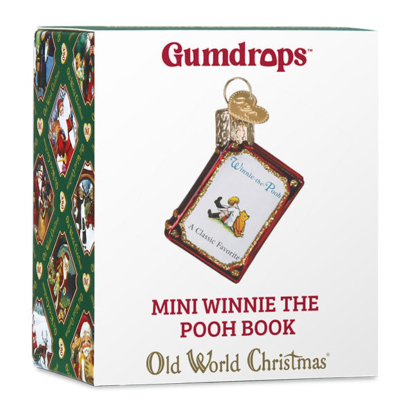 Mini Winnie-The-Pooh Book Ornament Old World Christmas