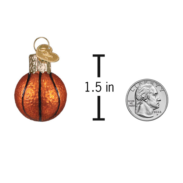 Mini Basketball Ornament Old World Christmas
