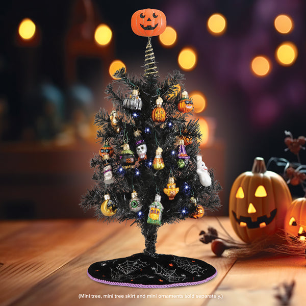 Mini Pumpkin Head Tree Topper Old World Christmas
