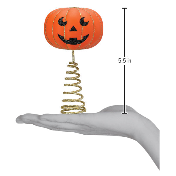 Mini Pumpkin Head Tree Topper Old World Christmas