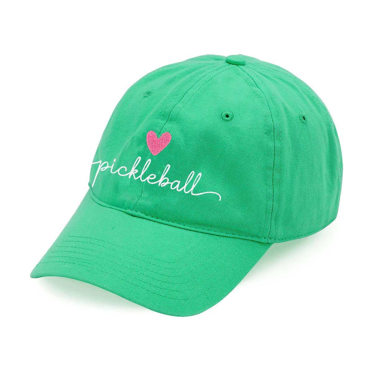 Heart Pickleball Cap : Kelly Green