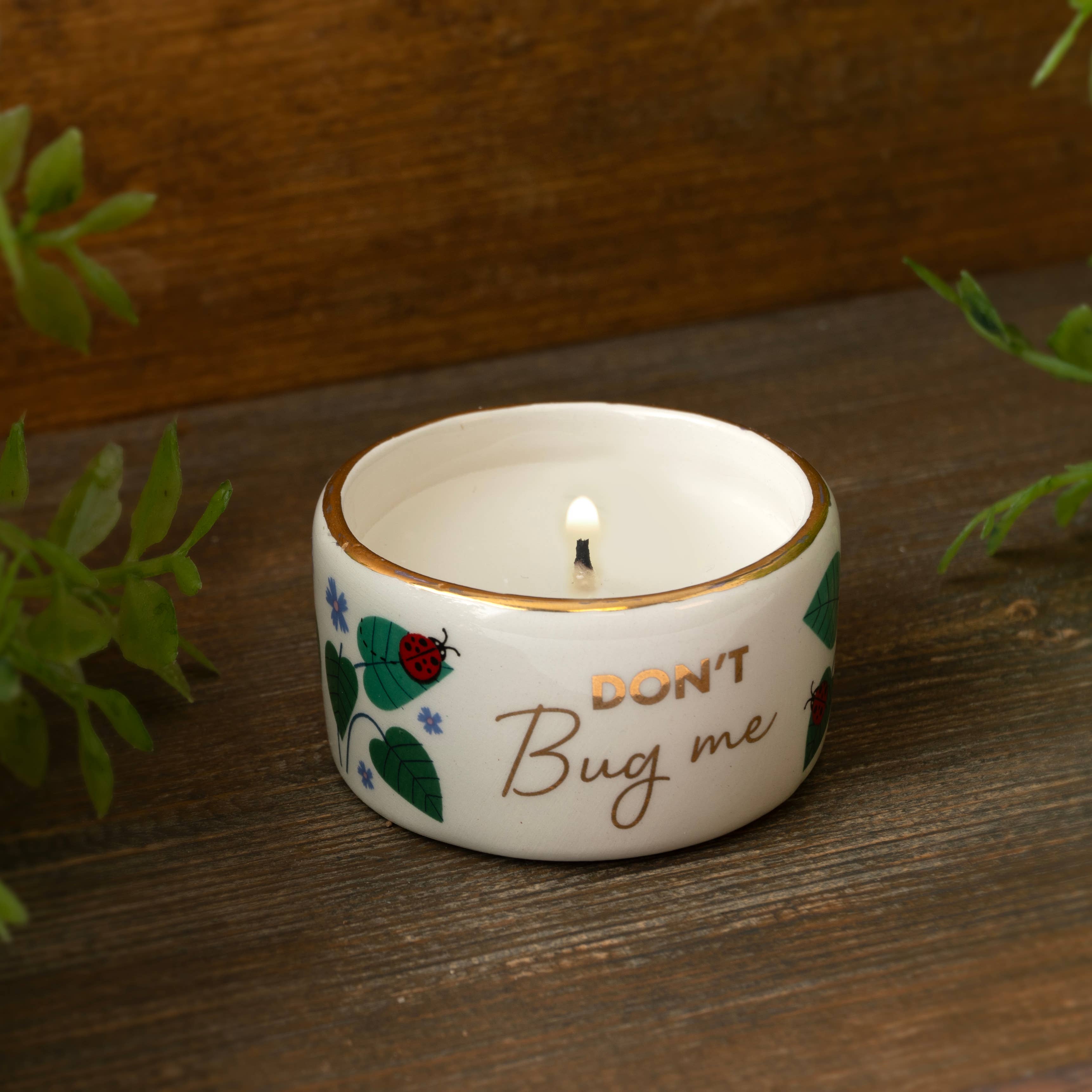 'Don’t Bug Me' Citronella Tealight Candle