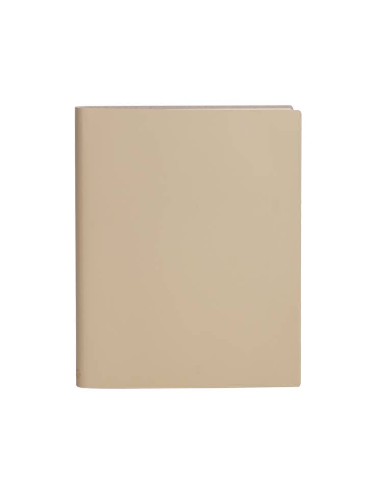 Paperthinks Recycled Leather XL 7 x 9 Inches Lined Notebooks: Black