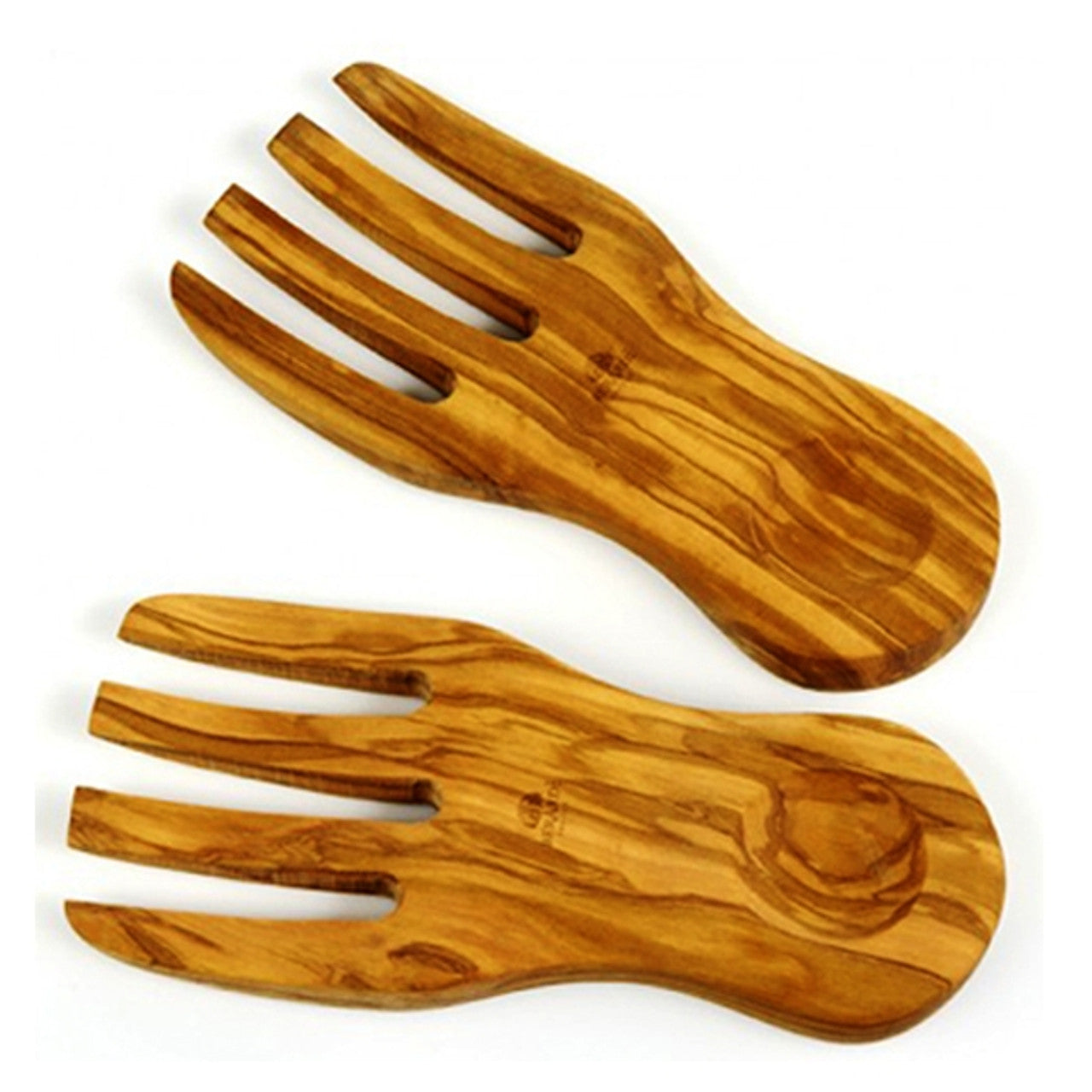 Berard Olive Wood Salad Server Hands