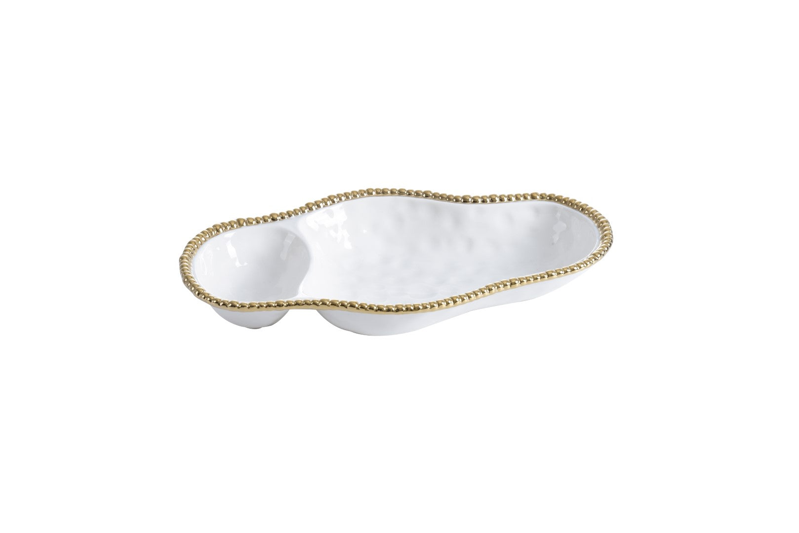 Golden Salerno 2-Section Serving Piece