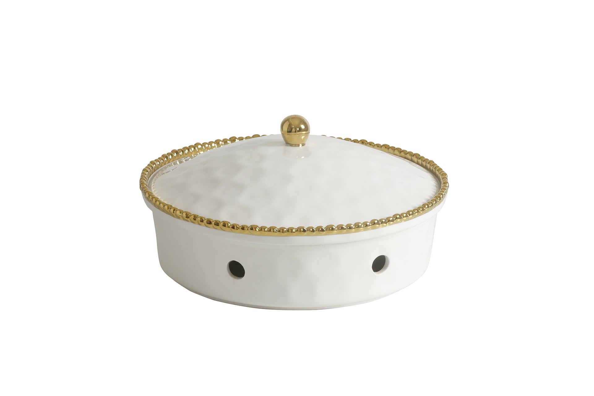 Golden Salerno Round Chafing Dish