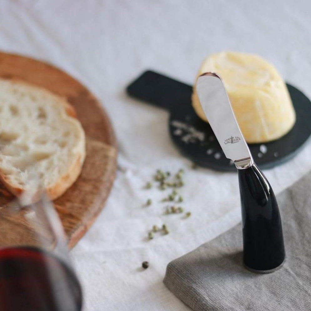 Forge de Laguiole Black Horn Tip Butter Knife