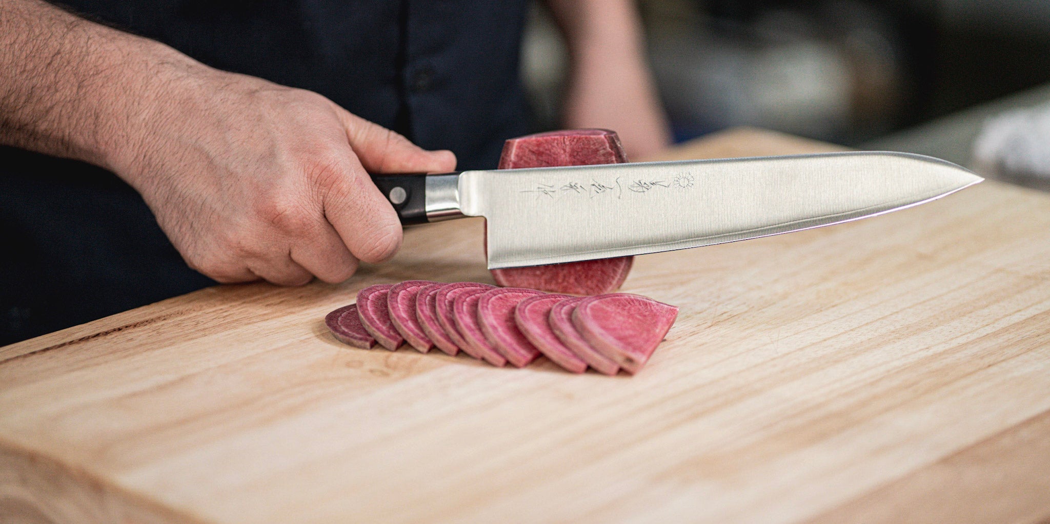 GS Series Gold Warikomi Gyuto Kikuichi Cutlery