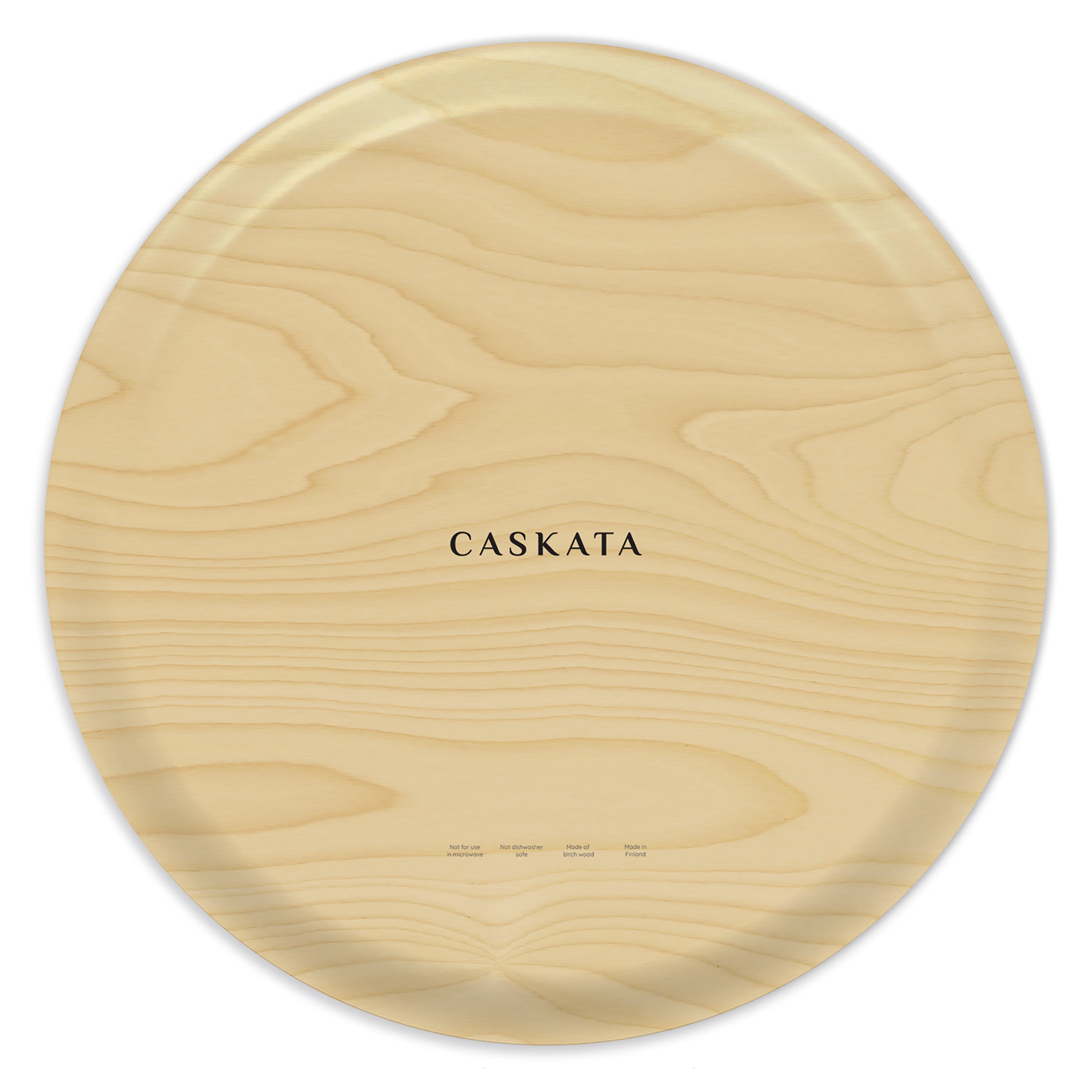 Golden Beet Large Round Birchwood Tray