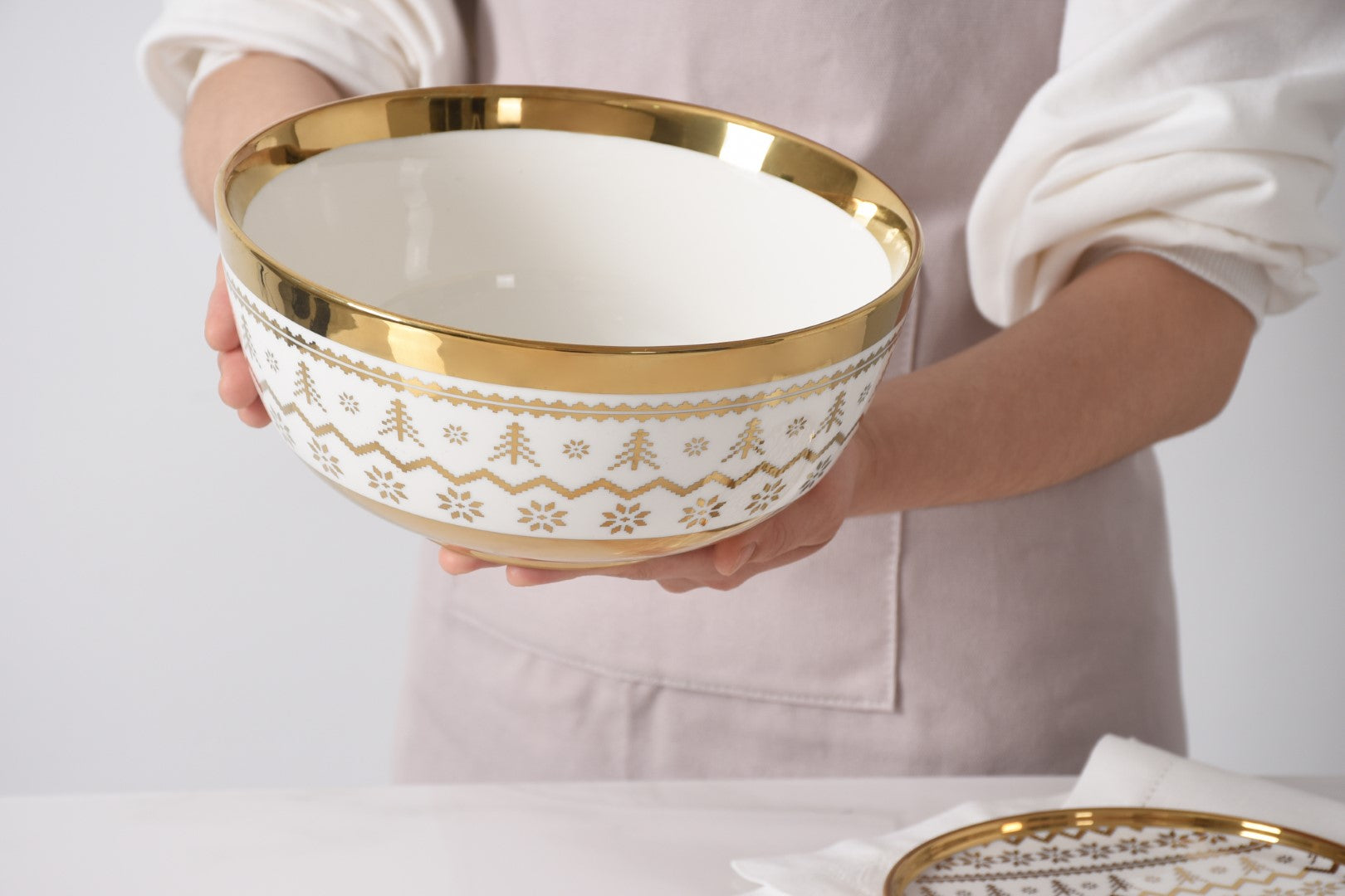 For The Holidays Medium Bowl