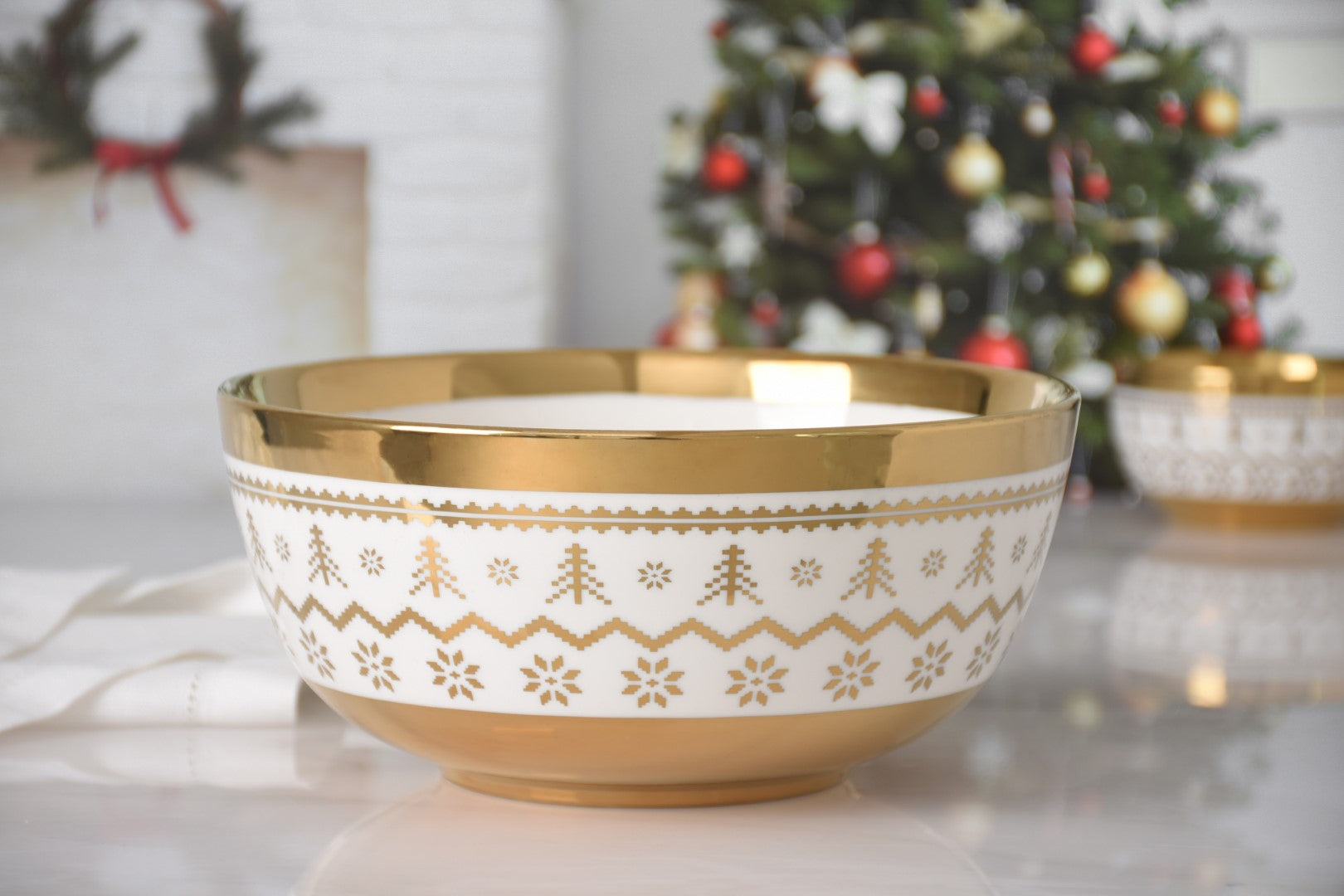 For The Holidays Medium Bowl