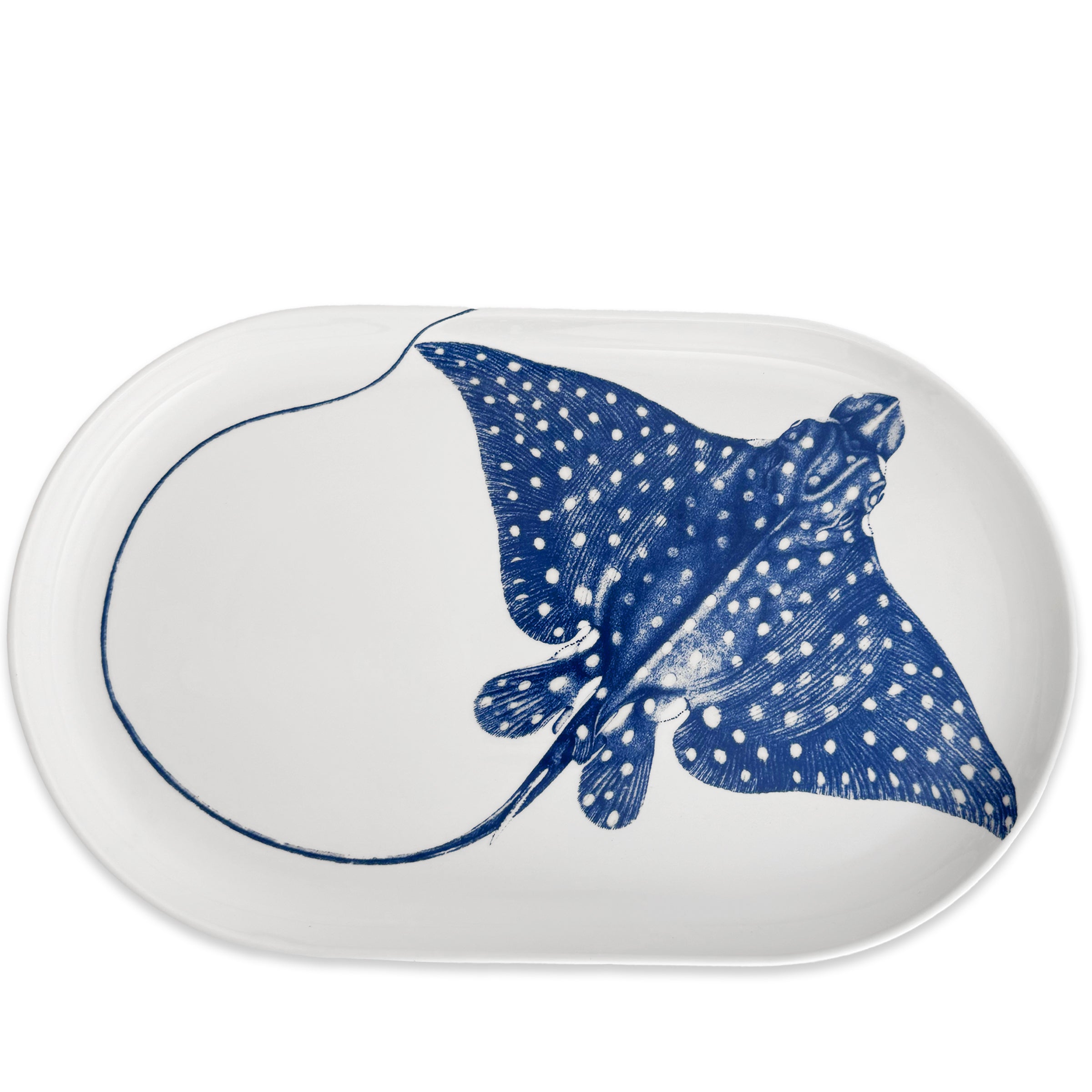"Ray" the Stingray Large Coupe Oval Platter