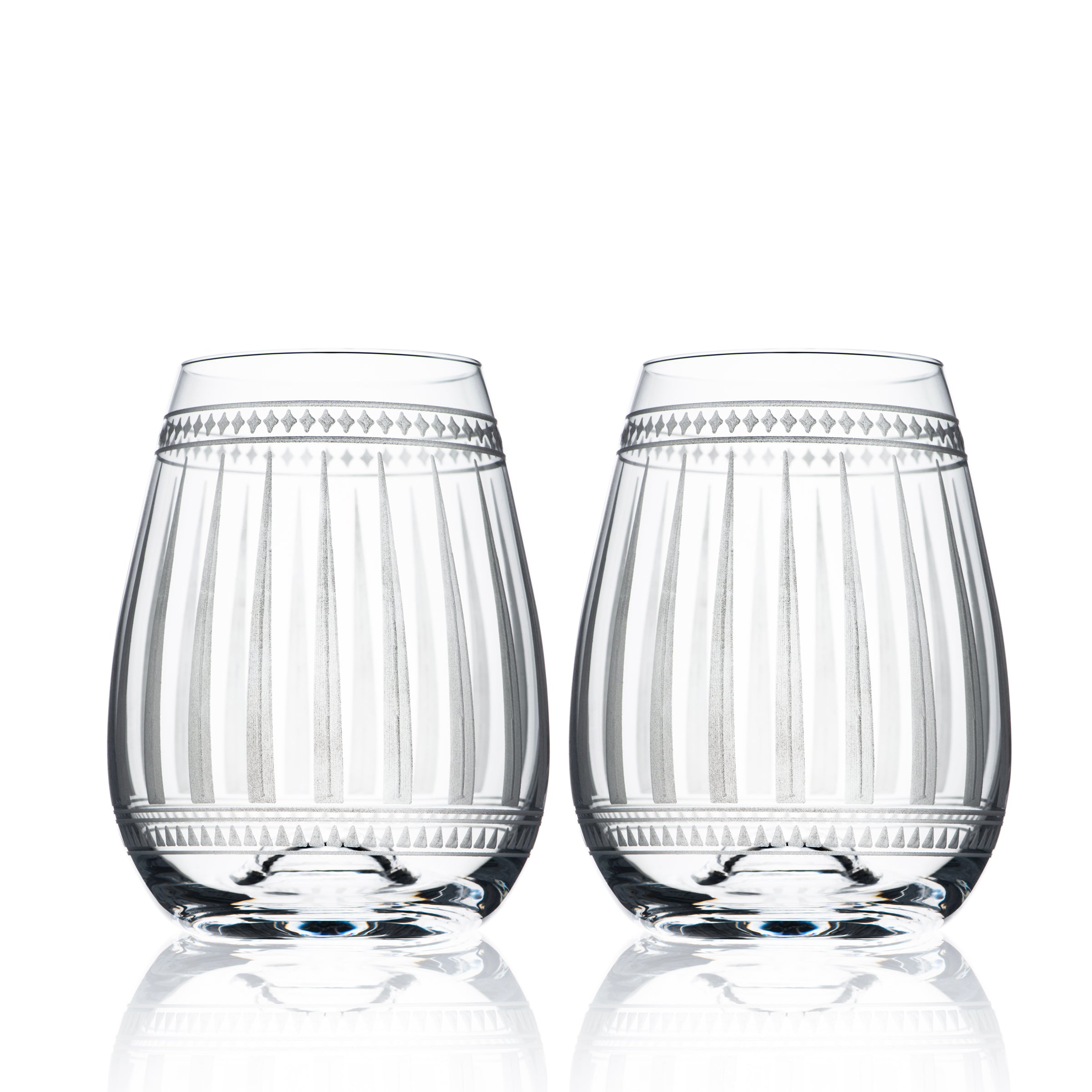Marrakech Stemless Wine Glasses, Set of 2