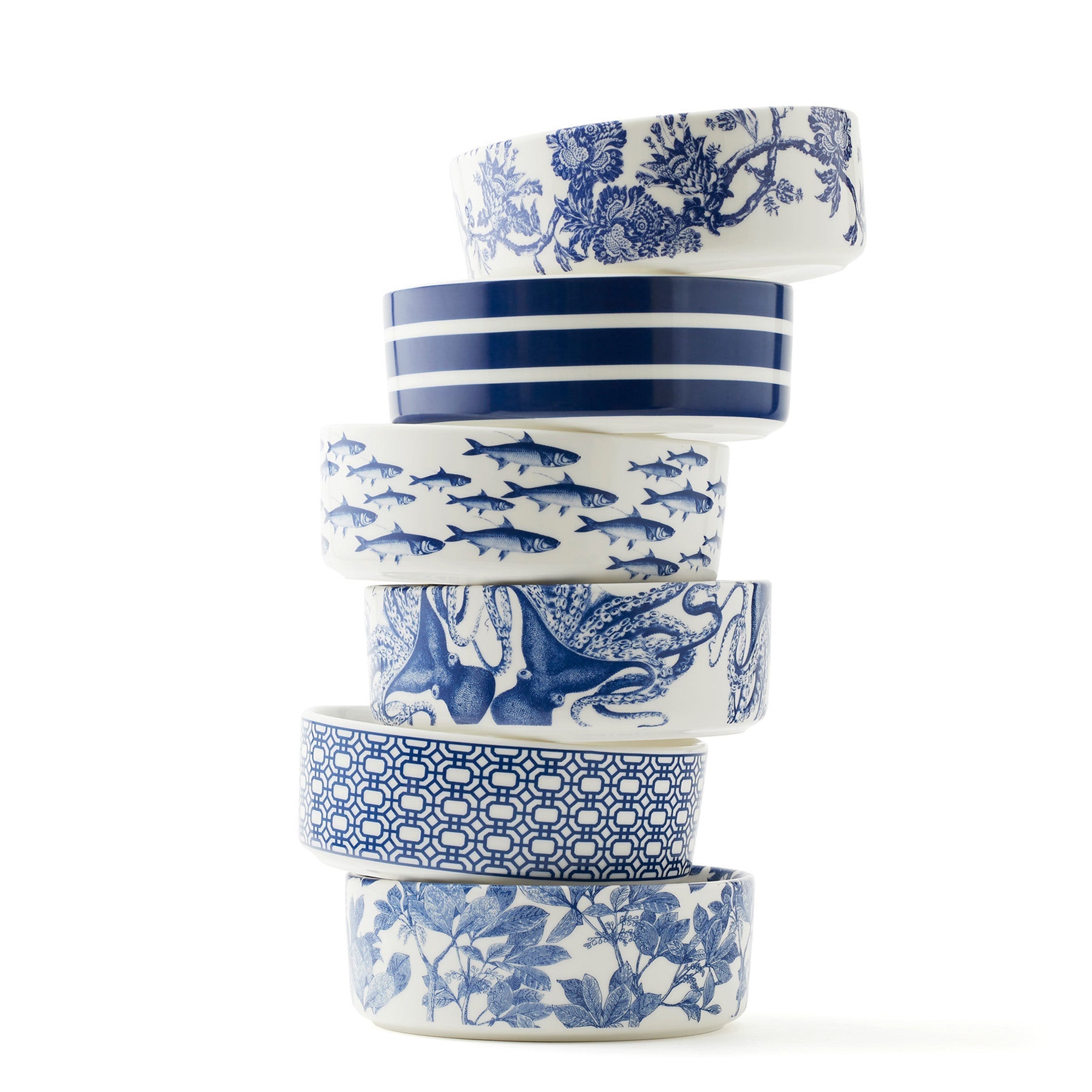 Beach Towel Stripe Medium Pet Bowl
