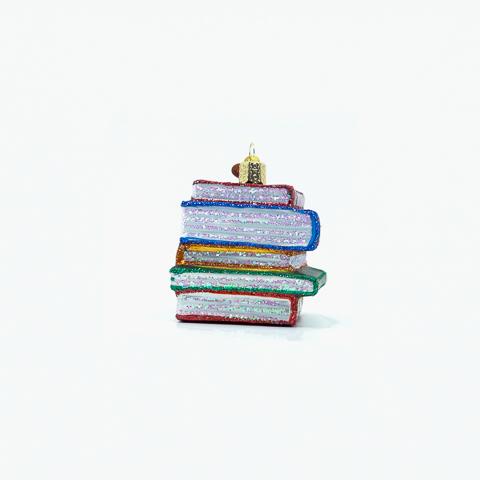 Stack Of Books Ornament Old World Christmas