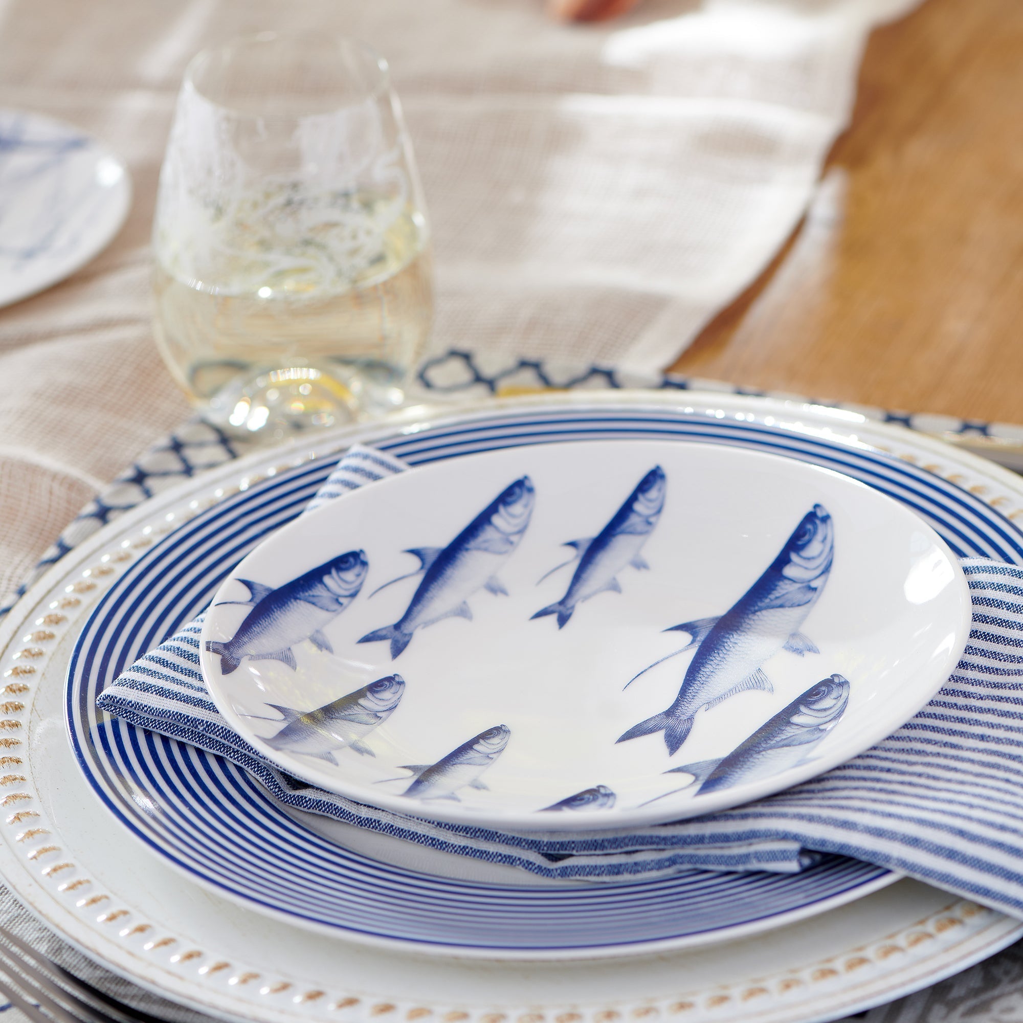 School of Fish Coupe Salad Plate