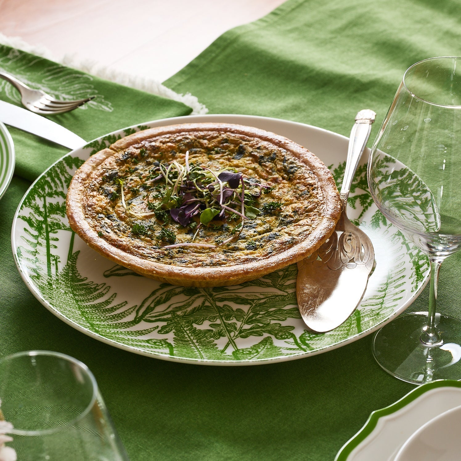 Spring Verde Round Platter