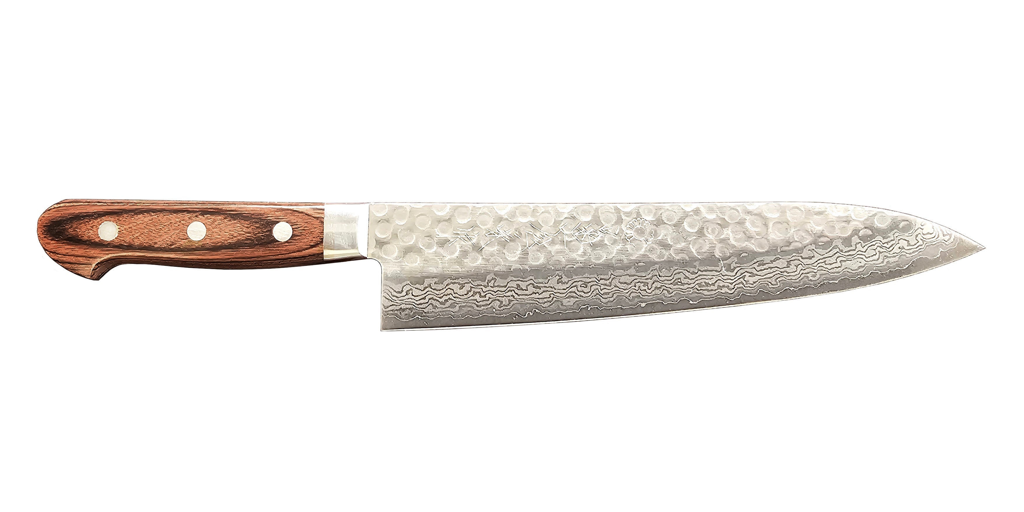 WDT Series - Warikomi Damascus Tsuchime Gyuto Kikuichi Cutlery