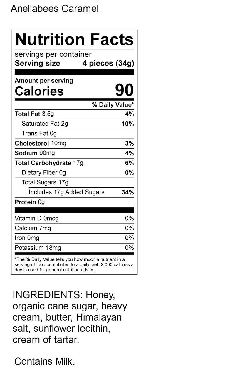Honey Candy Caramels for Valentine's Day: 3 oz
