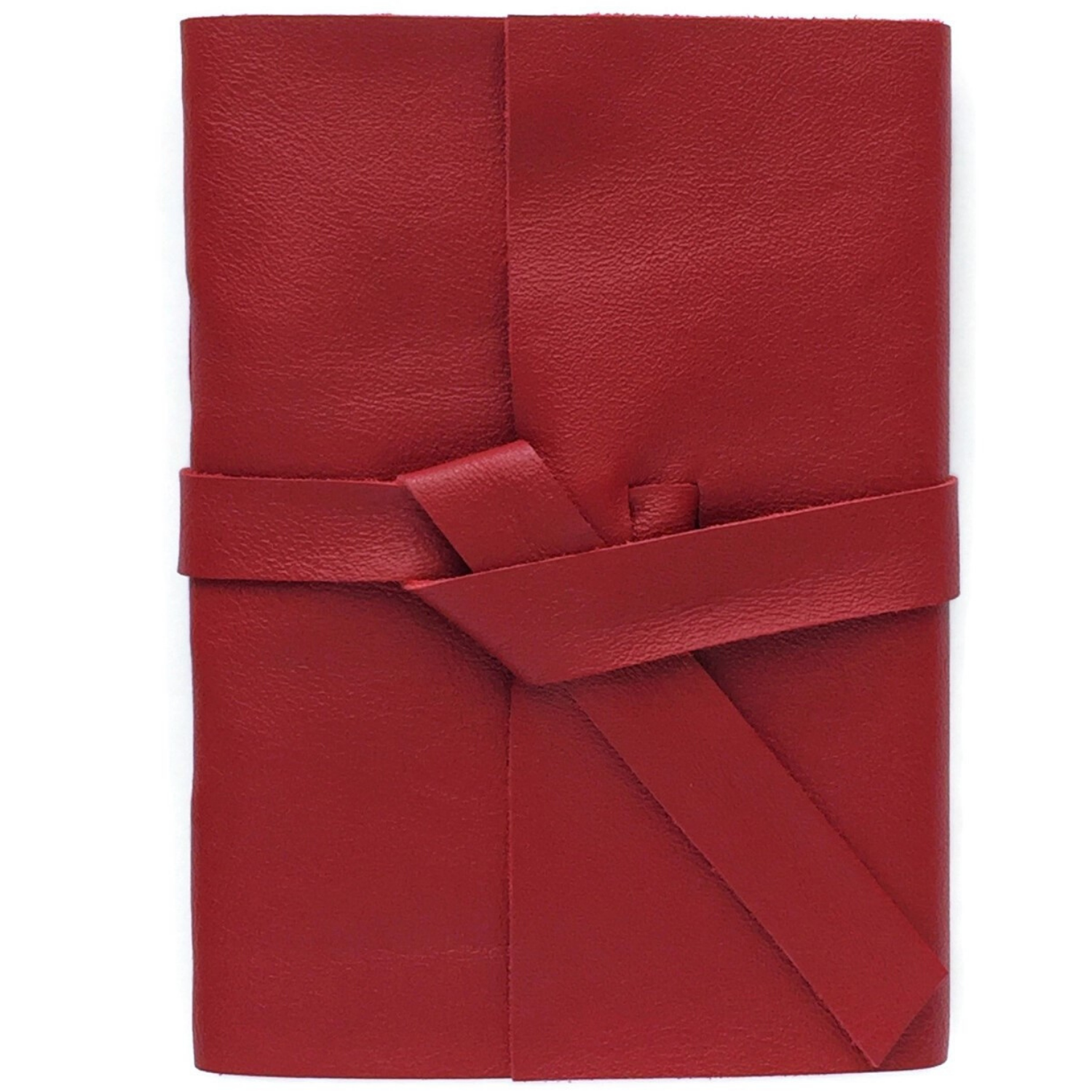 Unlined Leather Sketchbook - Deep Red - Choose Your Size: 5x7