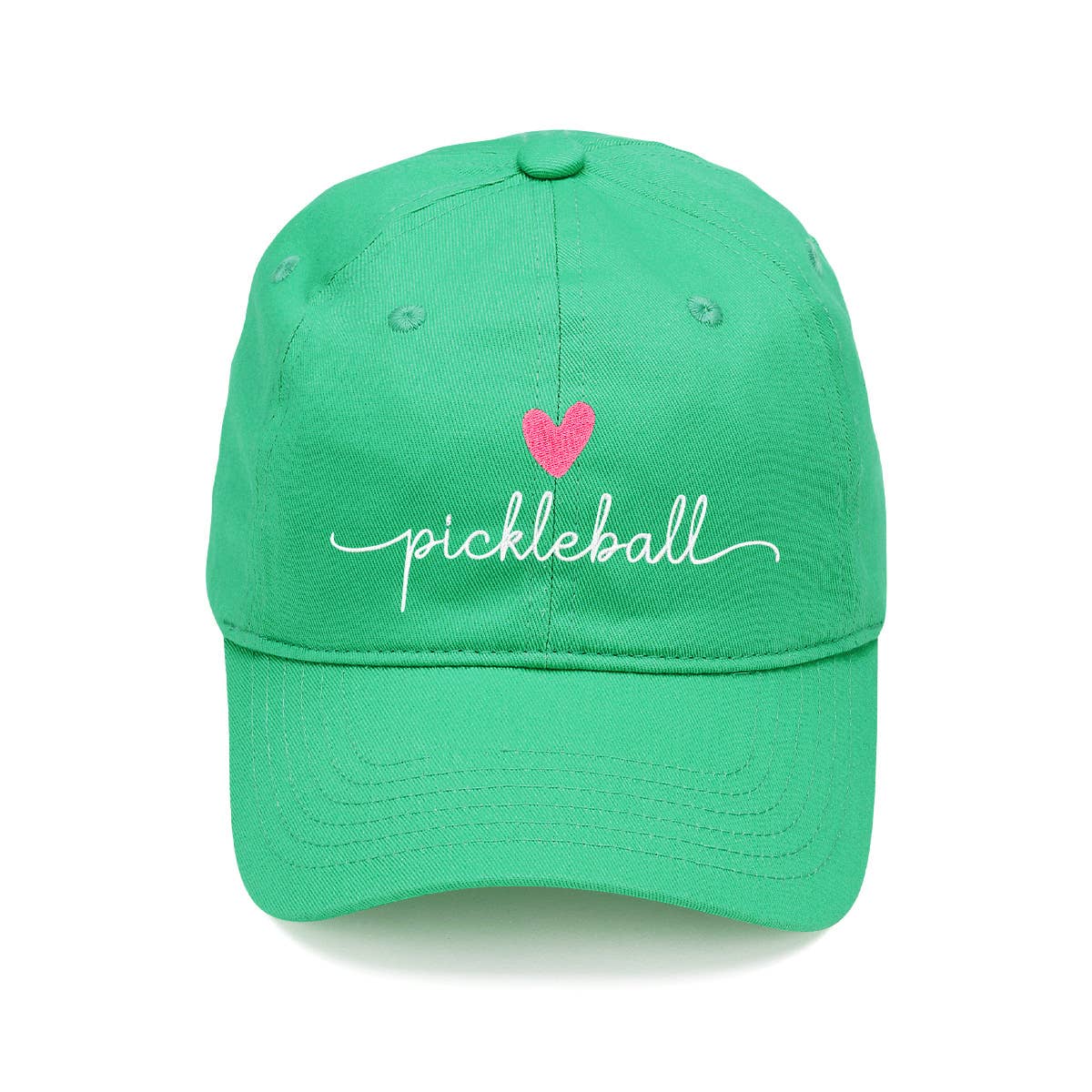 Heart Pickleball Cap : Kelly Green