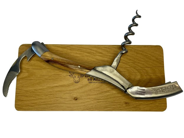 Sommelier Waiter's Corkscrew,  Olivewood Handle-Laguiole En Aubrac