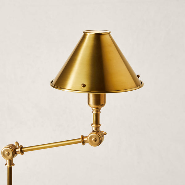 Anette Floor Lamp - Natural Brass