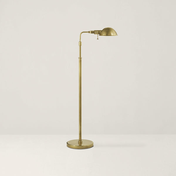 Fairfield Pharmacy Floor Lamp - Natural Brass