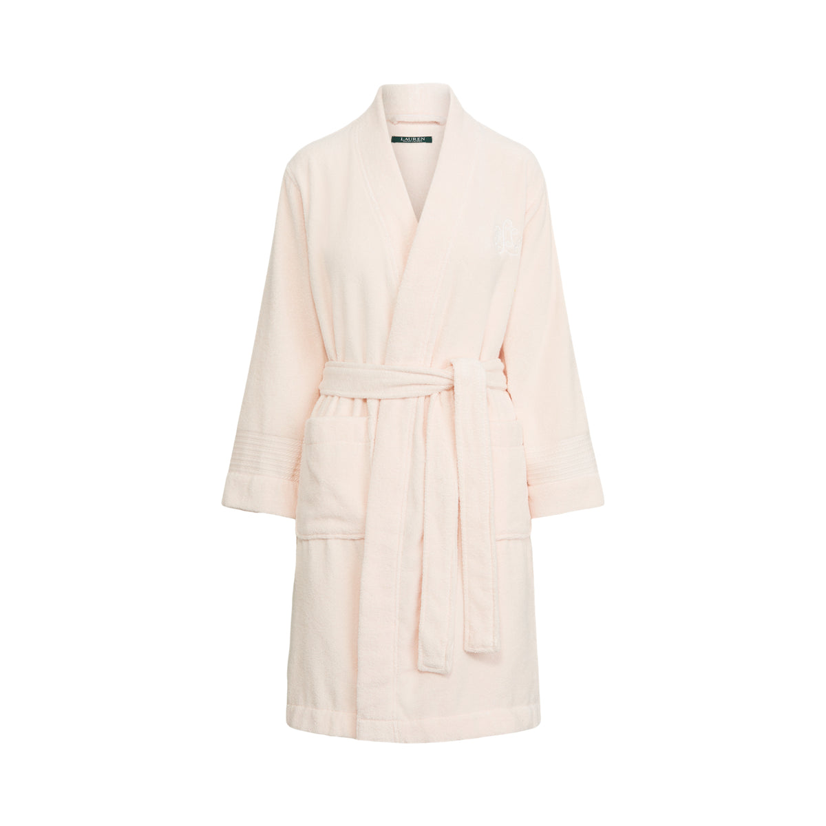 Cotton Terry Cloth Robe - Light Pink
