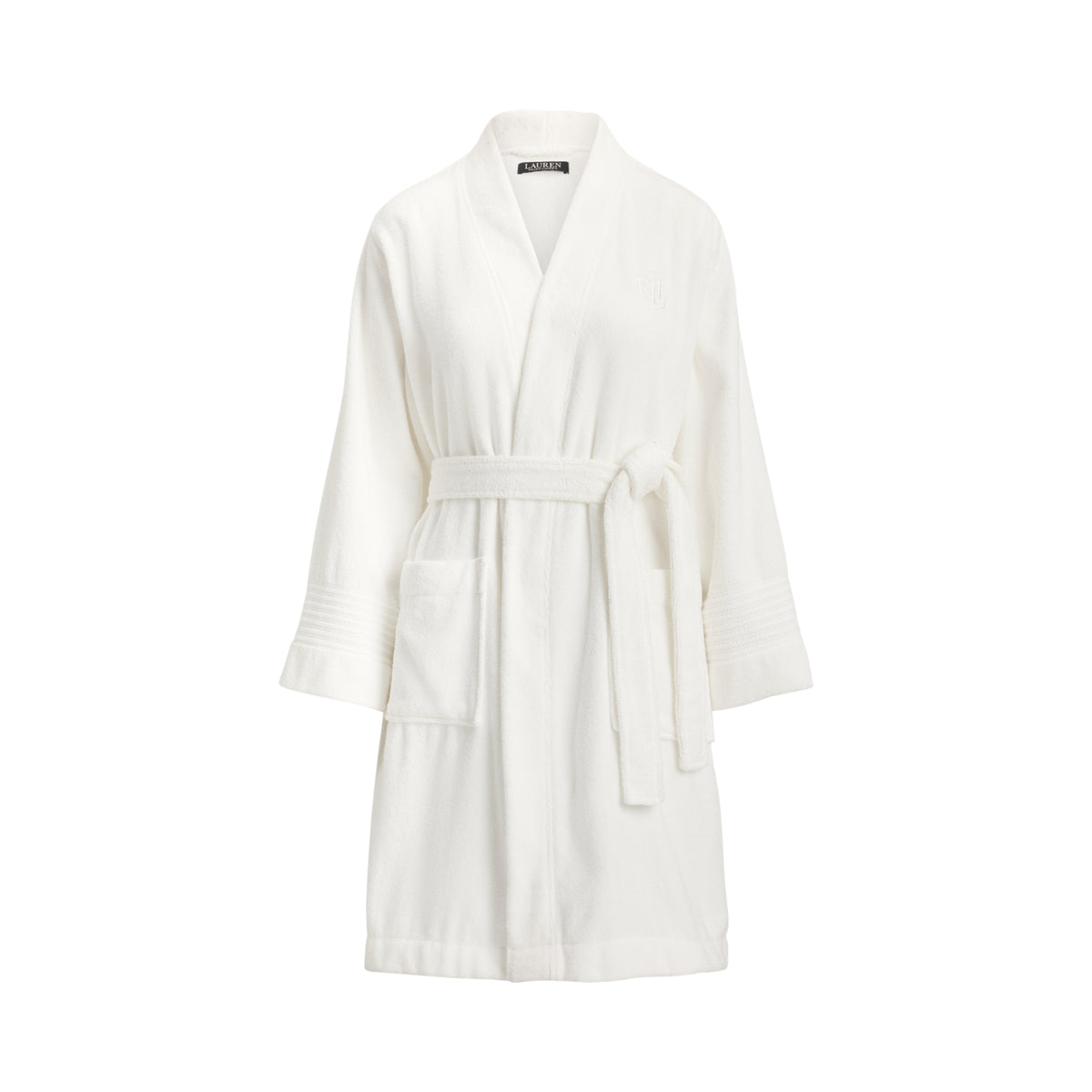 Cotton Terry Cloth Robe - White