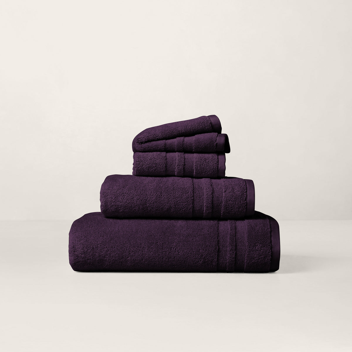 Payton Bath Towels & Mat - Royal Purple