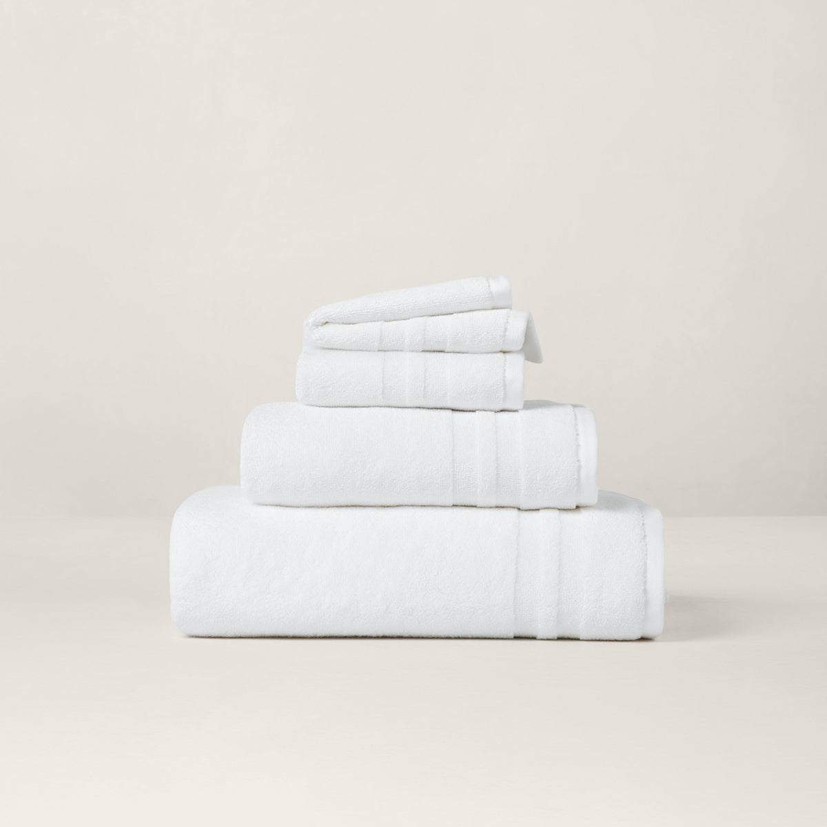 Payton Bath Towels & Mat - Spa White
