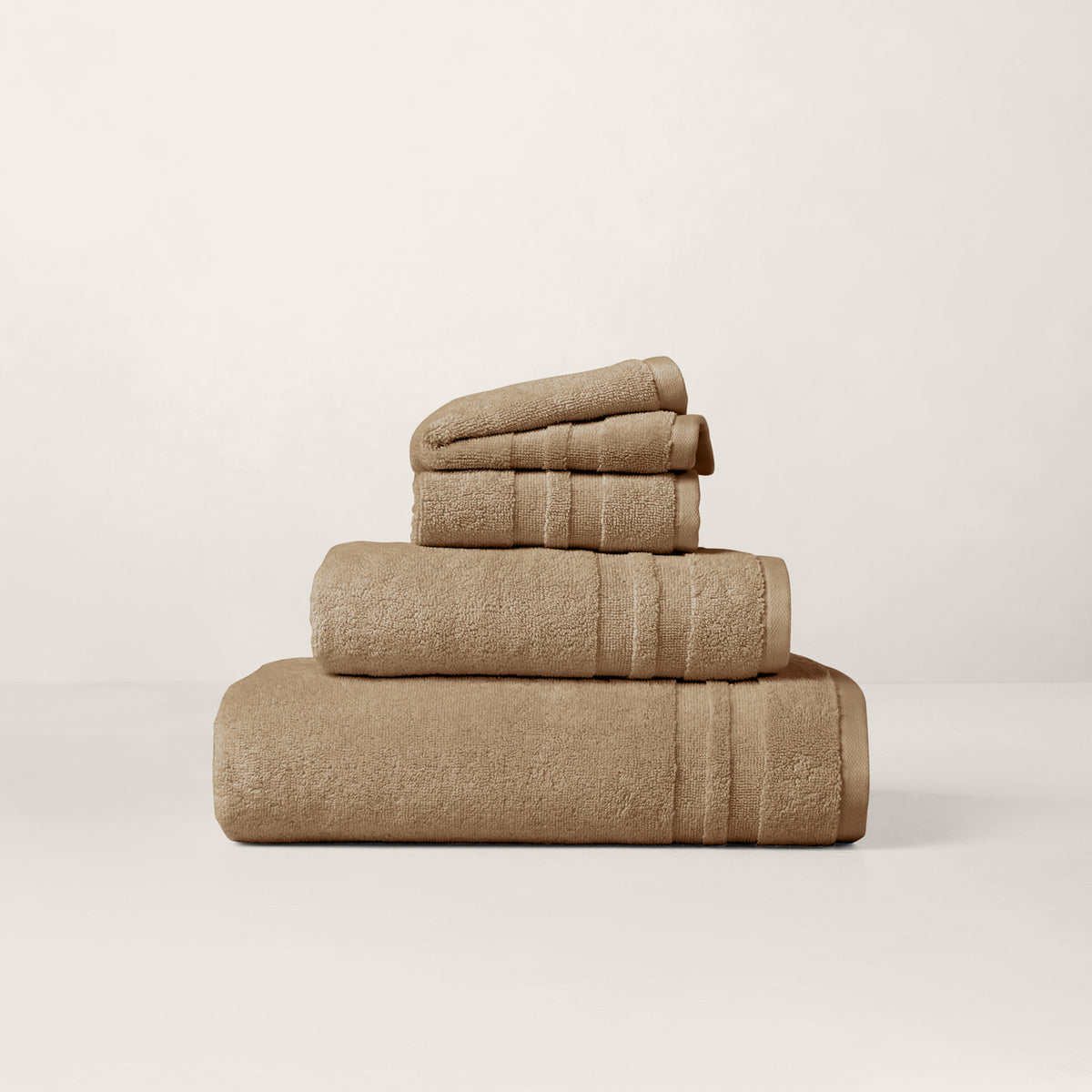 Payton Bath Towels & Mat - Pale Khaki