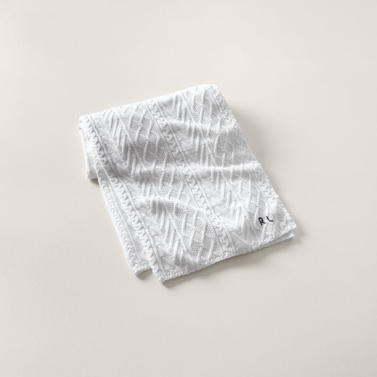 Highland Throw Blanket - White
